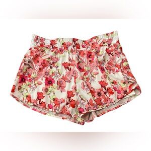 Avia Pink and Red Athletic Shorts with Flowy Design
